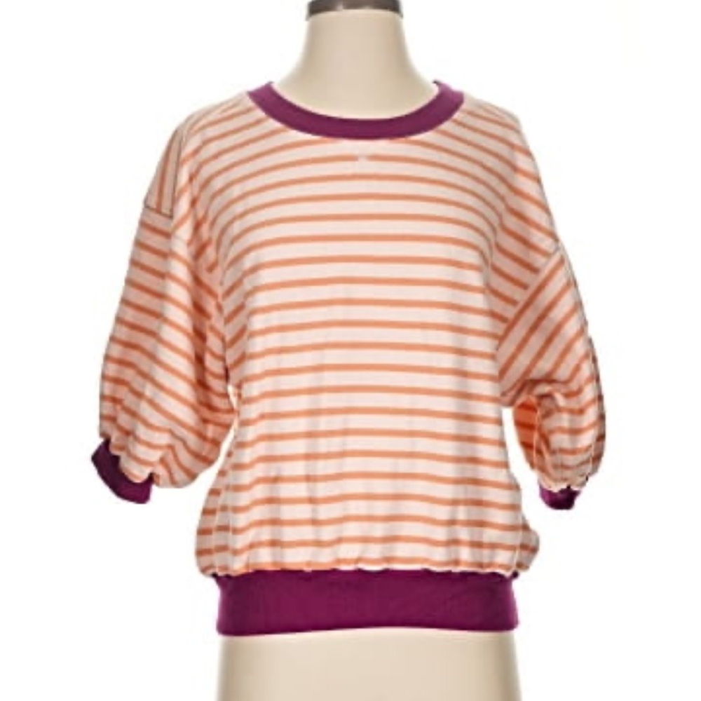 Anthropologie The Niki Bubble sweatshirt by Pilcro